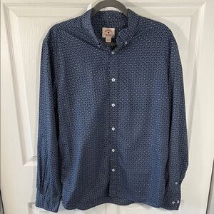 Brooks Brothers Blue Geometric Casual Shirt